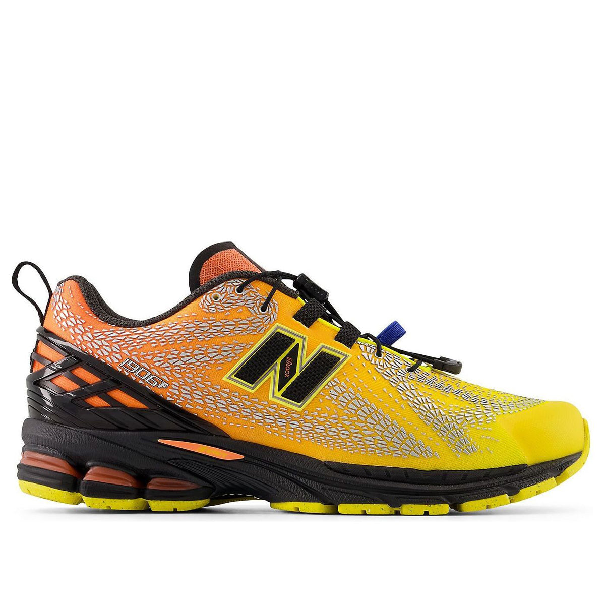 New Balance 1906F Utility U19066QG Punch Yellow Tangerine Heat Retro Athletic Sneakers Unisex - product detail view 2