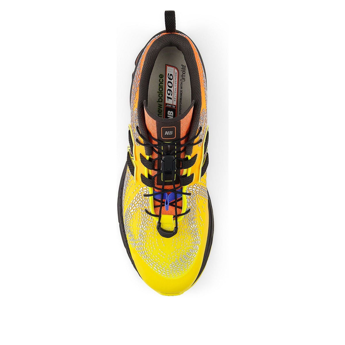 New Balance 1906F Utility U19066QG Punch Yellow Tangerine Heat Retro Athletic Sneakers Unisex - product detail view 3