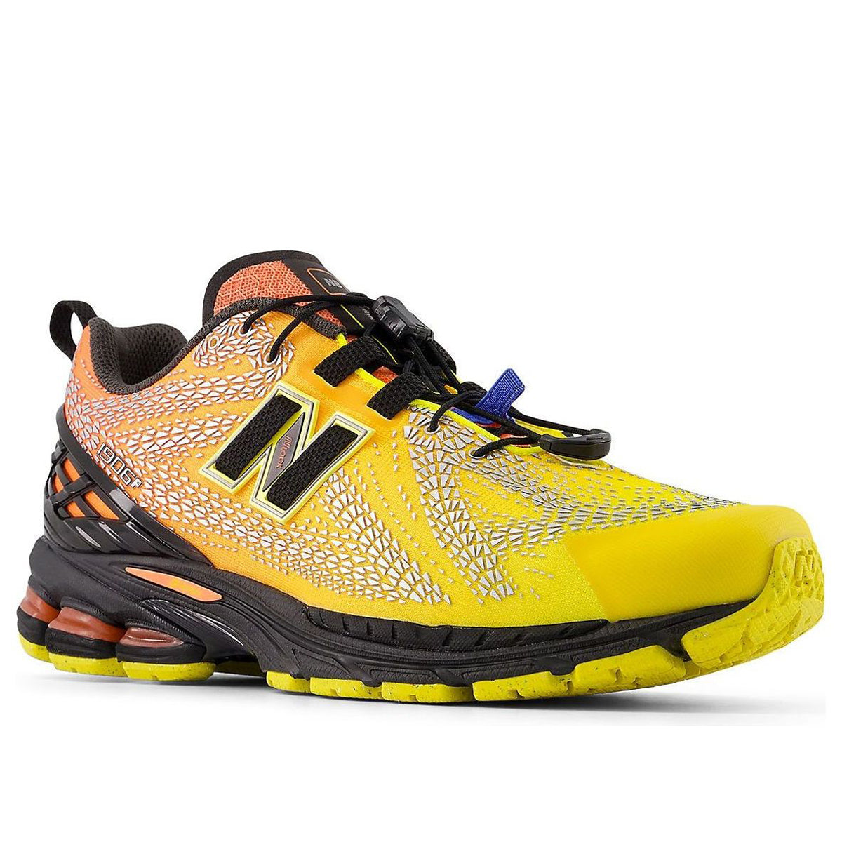 New Balance 1906F Utility U19066QG Punch Yellow Tangerine Heat Retro Athletic Sneakers Unisex - product detail view 4