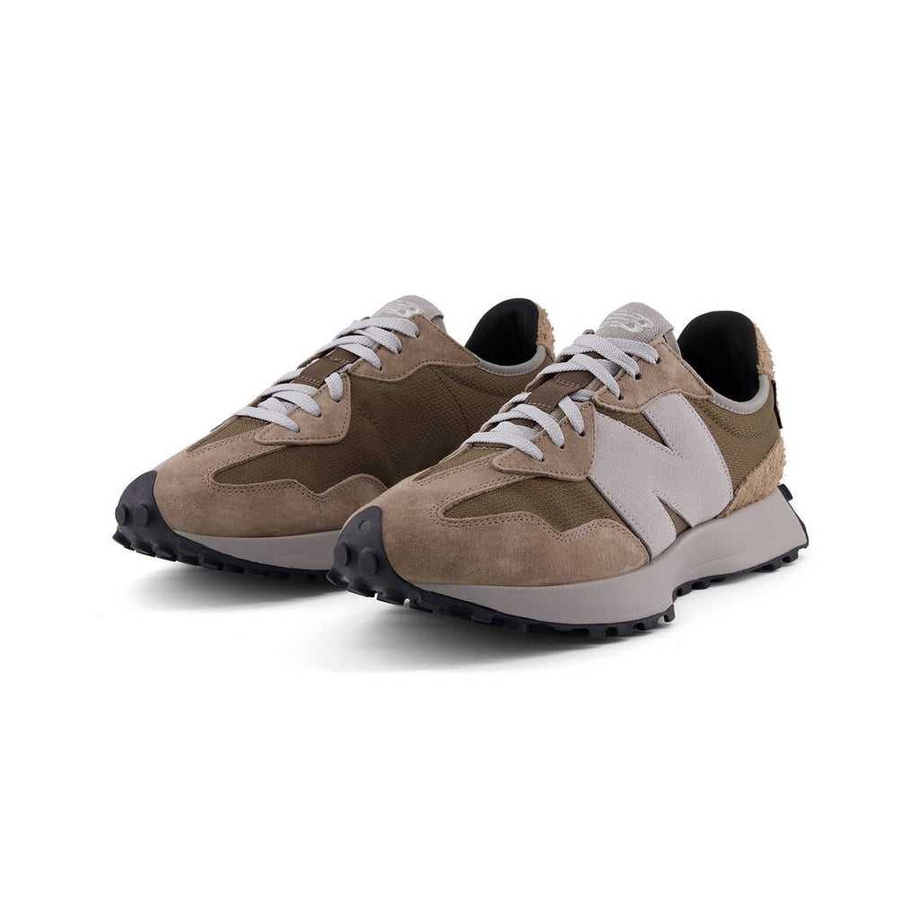 New Balance 327 U327OA Beige Brown Retro Running Sneakers Unisex Layered Panel Design Everyday Comfort - product detail view 3